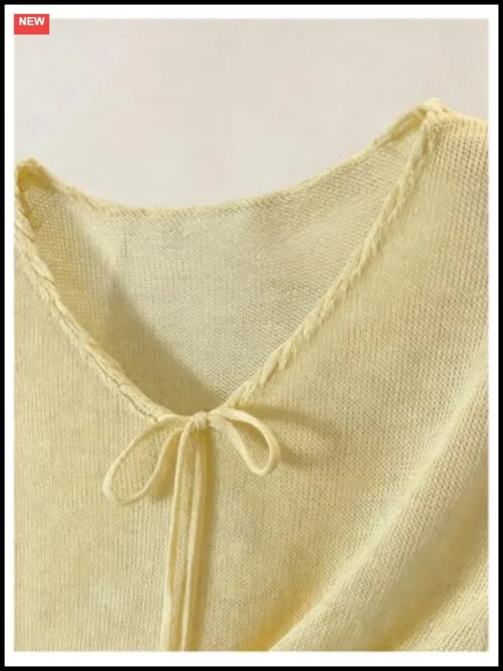 V Neck Cap Sleeve Lace Knit Pullover Top